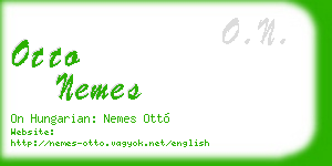 otto nemes business card