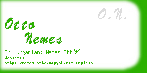 otto nemes business card